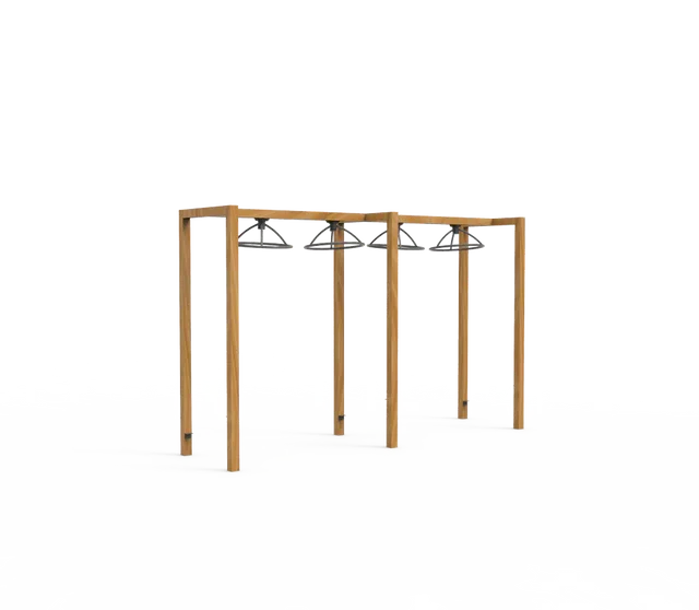   شركة العربية للاثاث الخارجي لتصميم معدات لياقة بدنية خشبية خارجية 