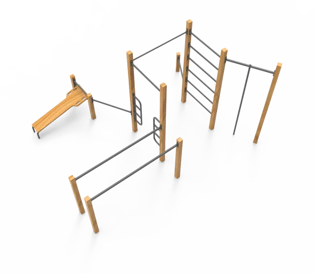   شركة العربية للاثاث الخارجي لتصميم معدات لياقة بدنية خشبية خارجية 
